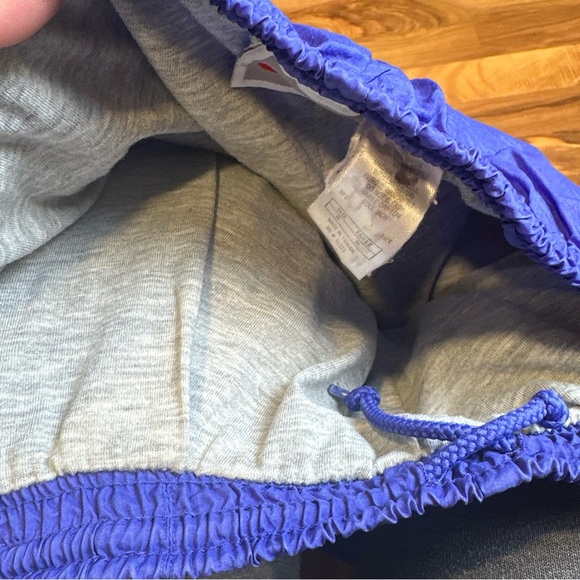 Nike Vintage 90s Gray Tag Windpants Track Pants Ankle Zip lined Purple M - Picture 7 of 10